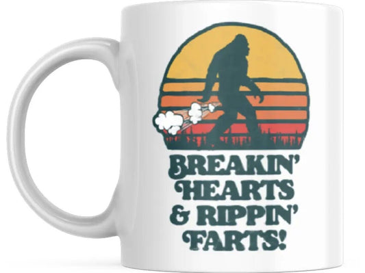 Breakin' Hearts And Rippin' Farts - Funny Coffee Cup - 11oz or 15oz Mug