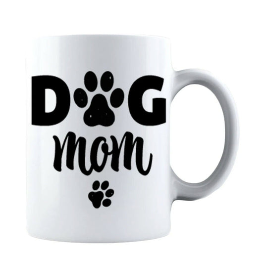 Dog Mom - Gift for Mom Coffee Cup - 11oz or 15oz Mug