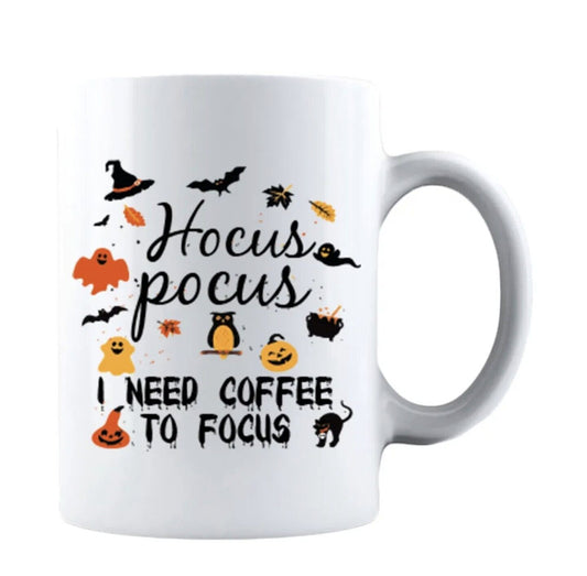 Hocus Pocus - Funny Halloween Coffee Cup - 11oz or 15oz Mug